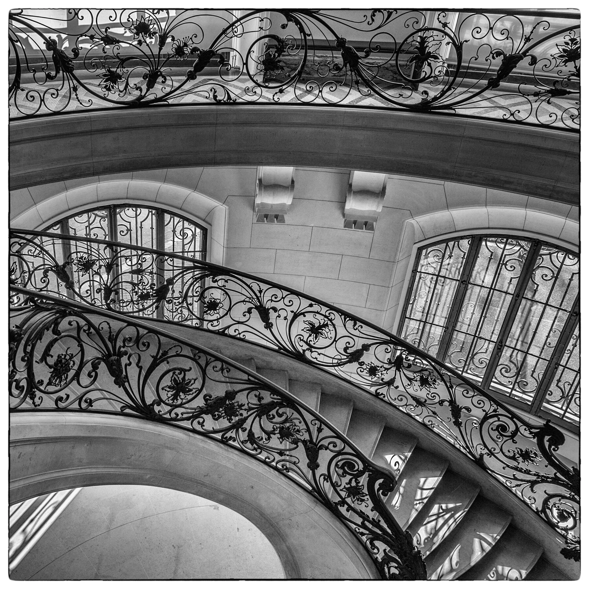 Petit palais, back stairs.