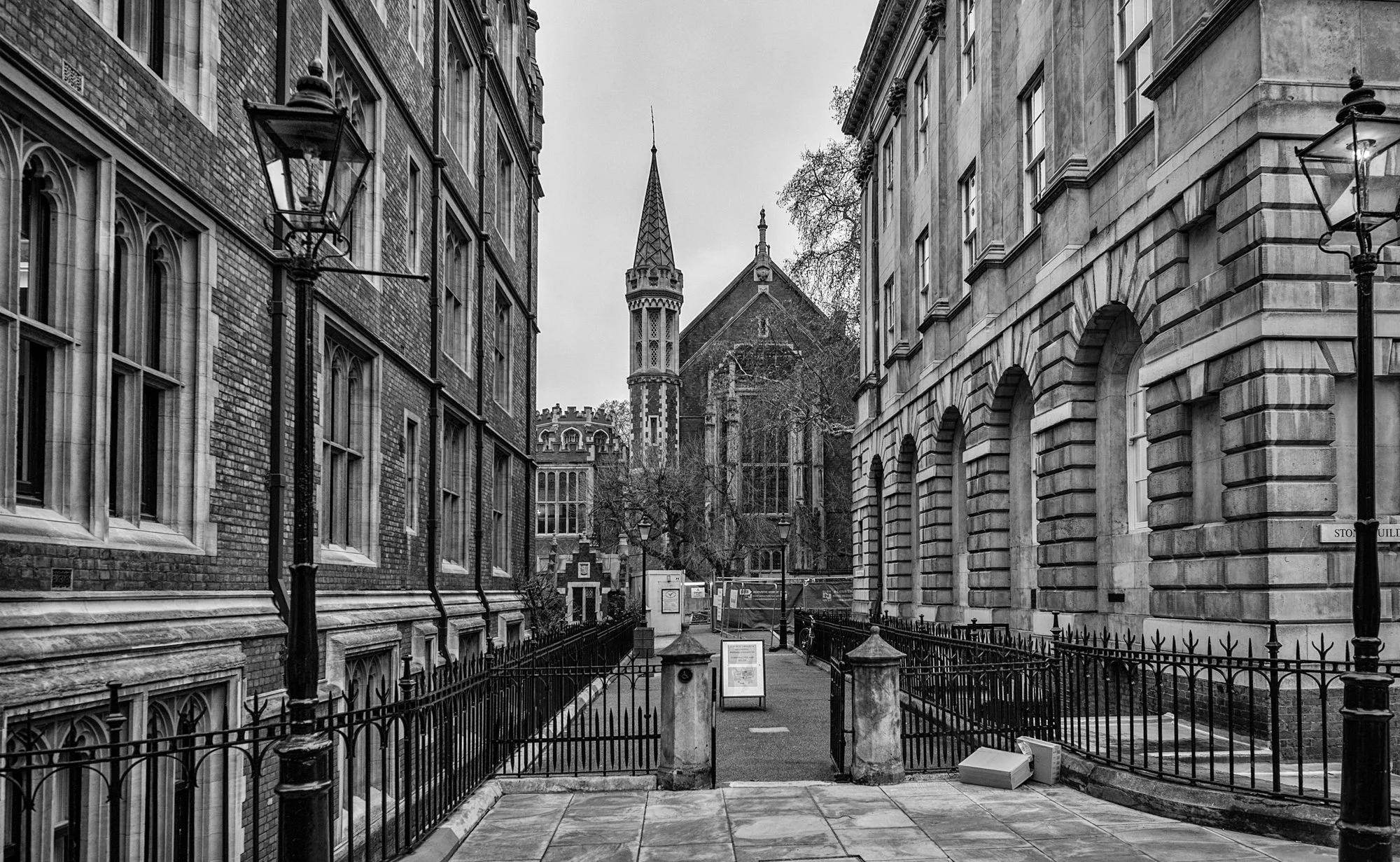 Walking the streets of London.