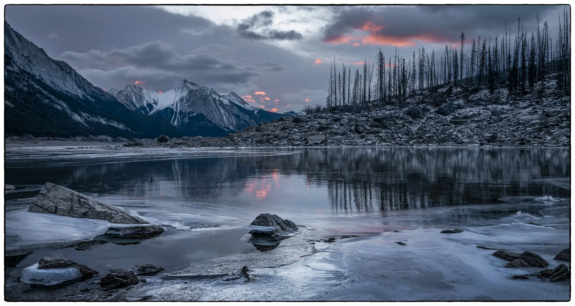 Medicine Lake at sunrise.