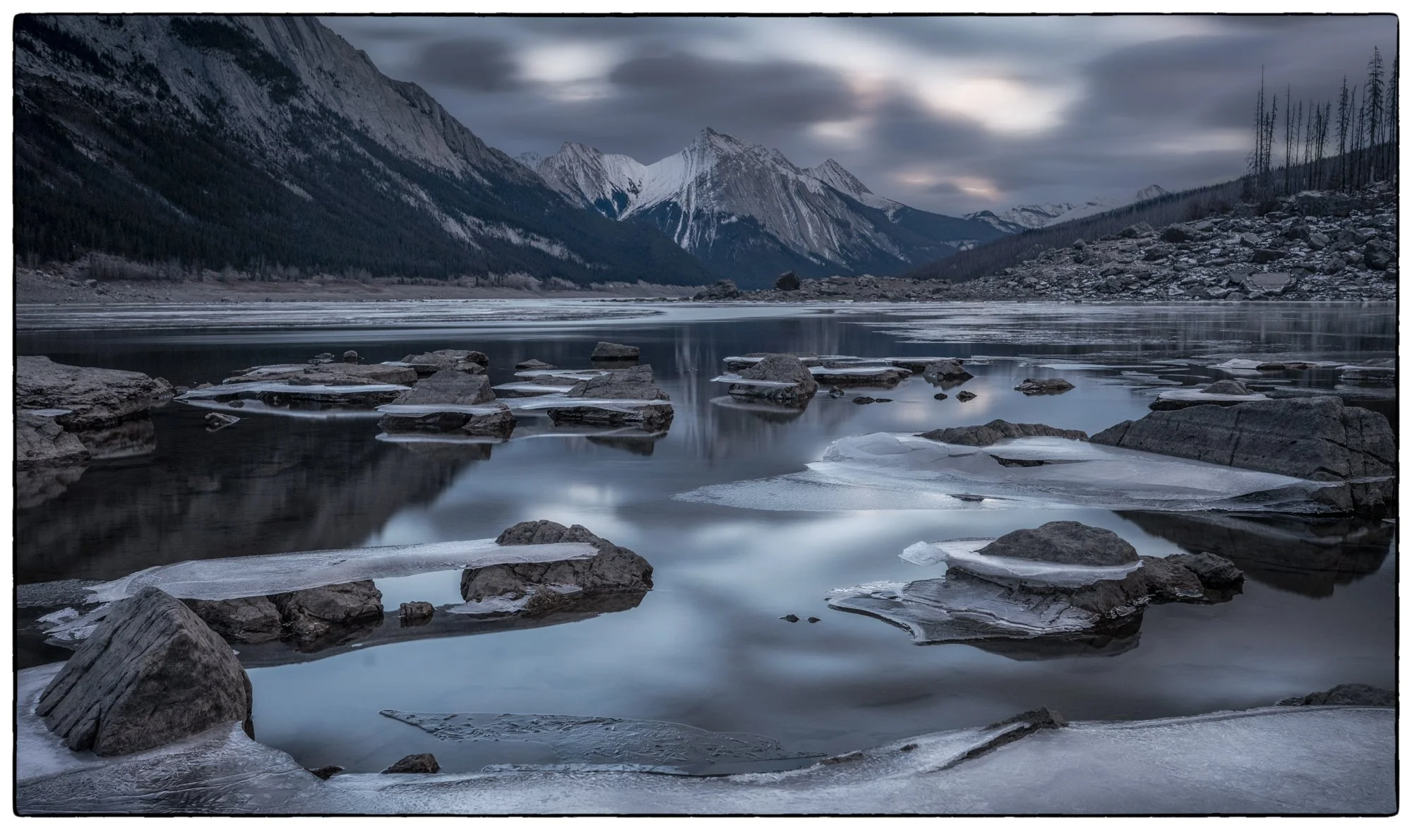Medicine Lake at sunrise.