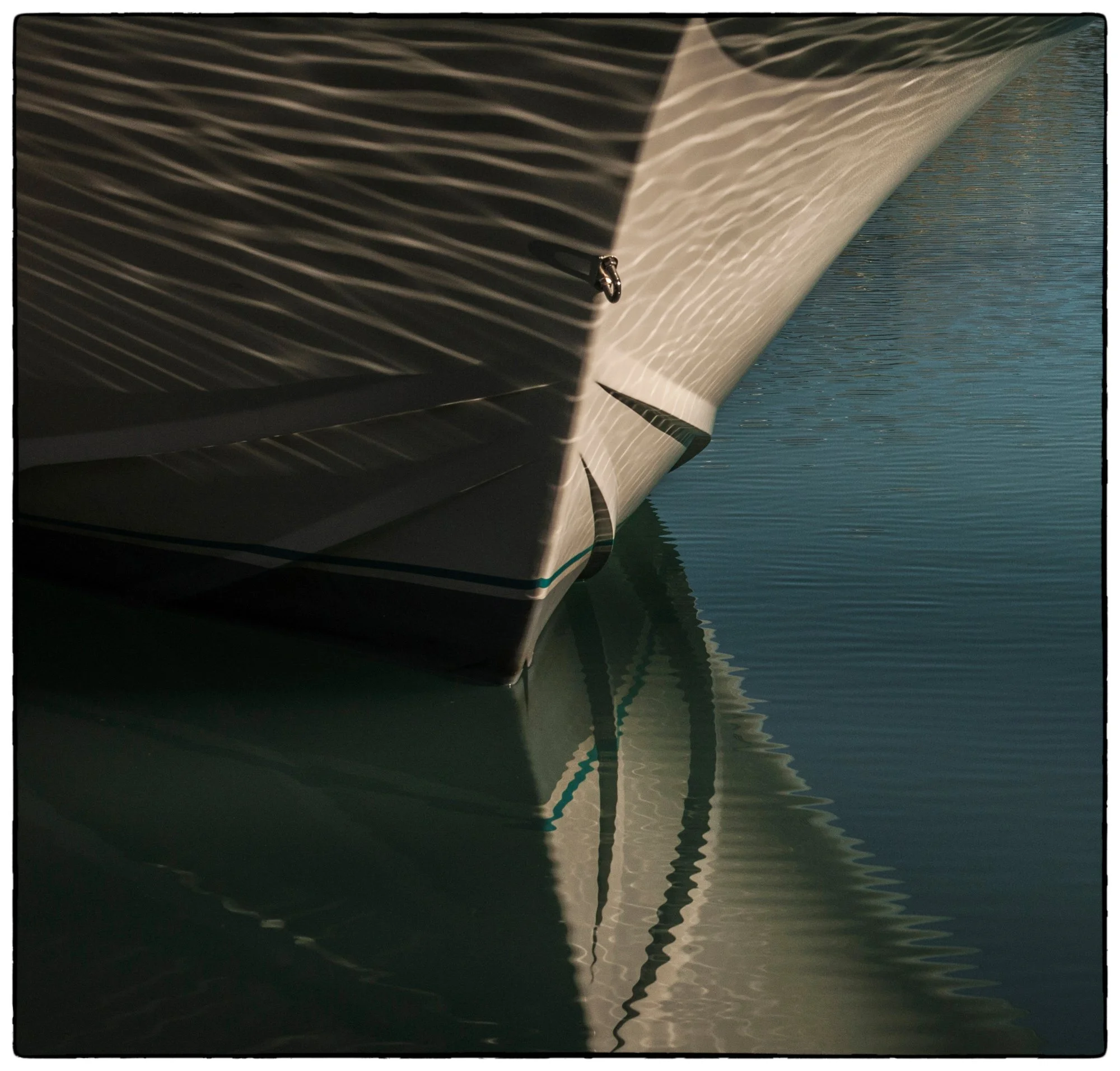 Maligne Lake. on the boat.
