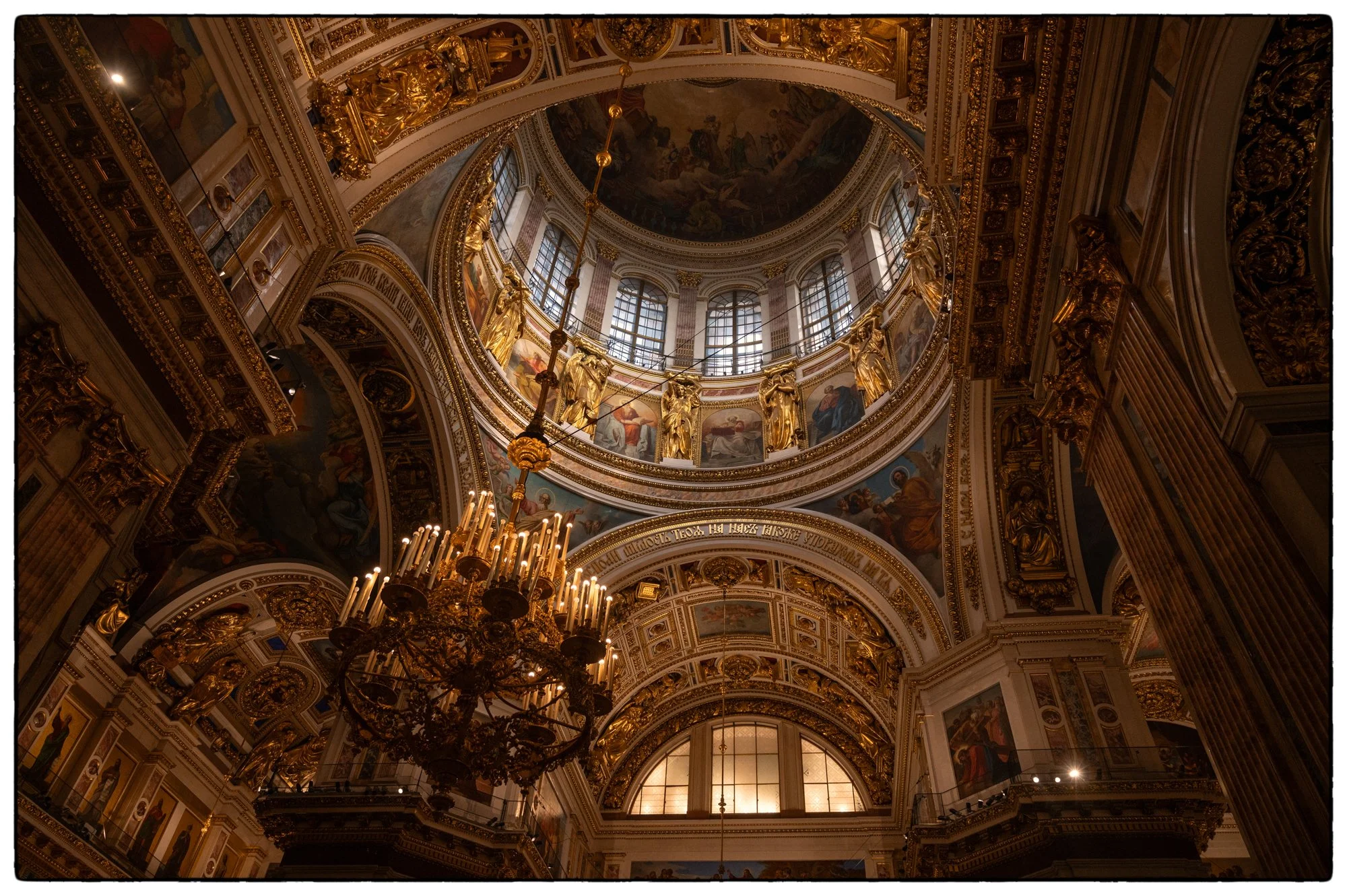St. Isaac Cathedral, Inside the art, mosaic, marbles, malachite, lapis lazuli, iron work and gilding-- Incredible! 