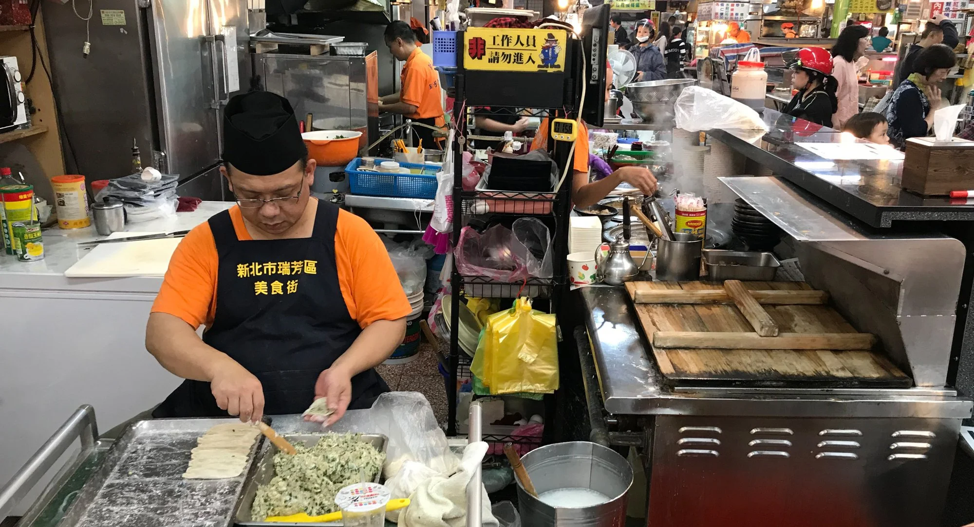 Local market, these dumplings were delicious.