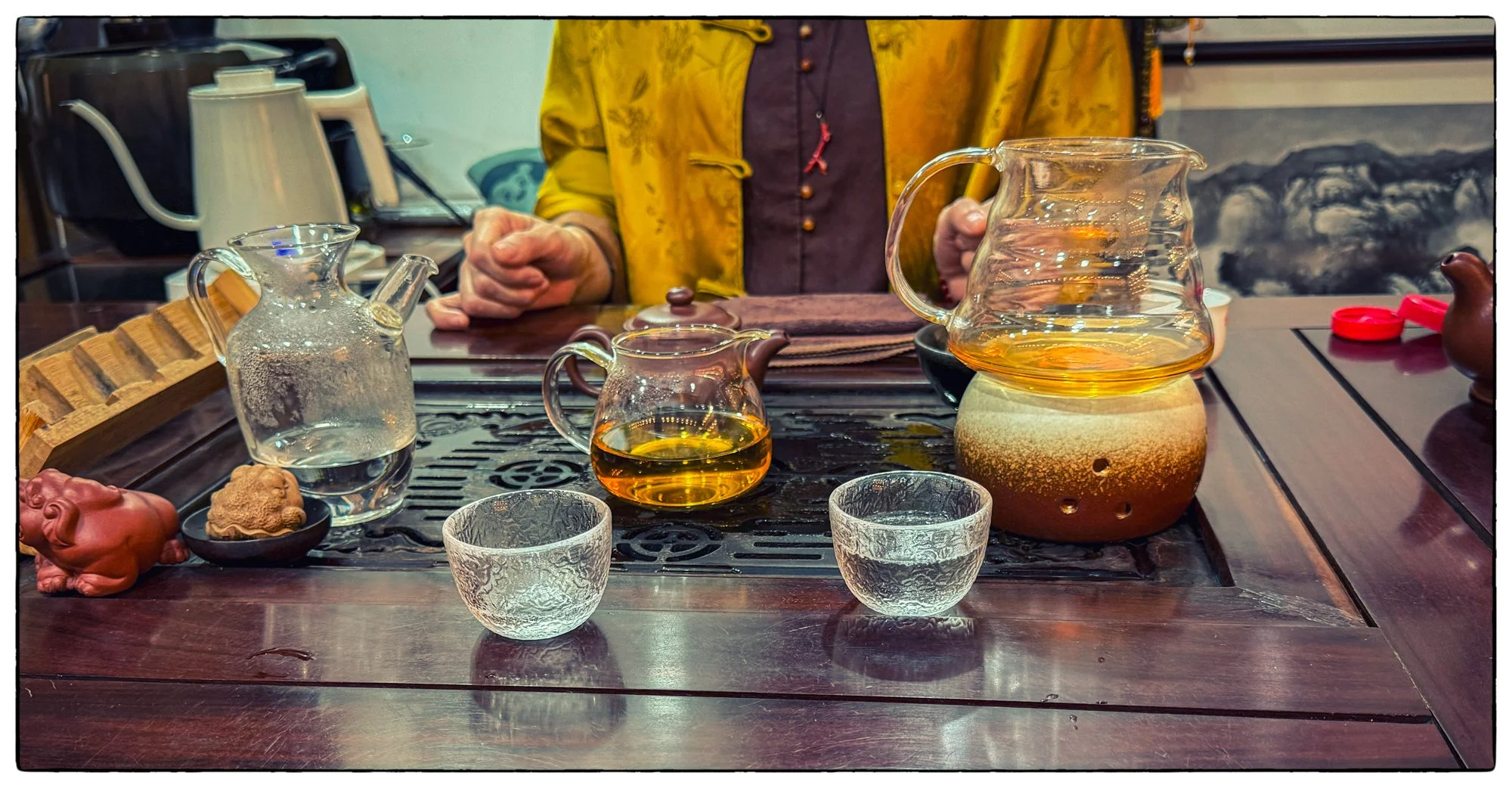 Art district at one of the Shanghai's neighborhoods, had a tea. 