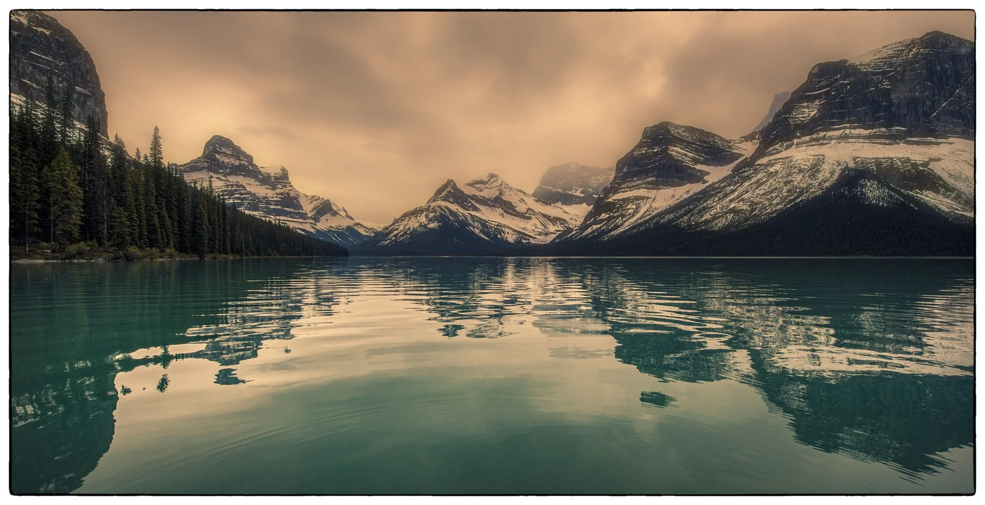 June. Maligne Lake.