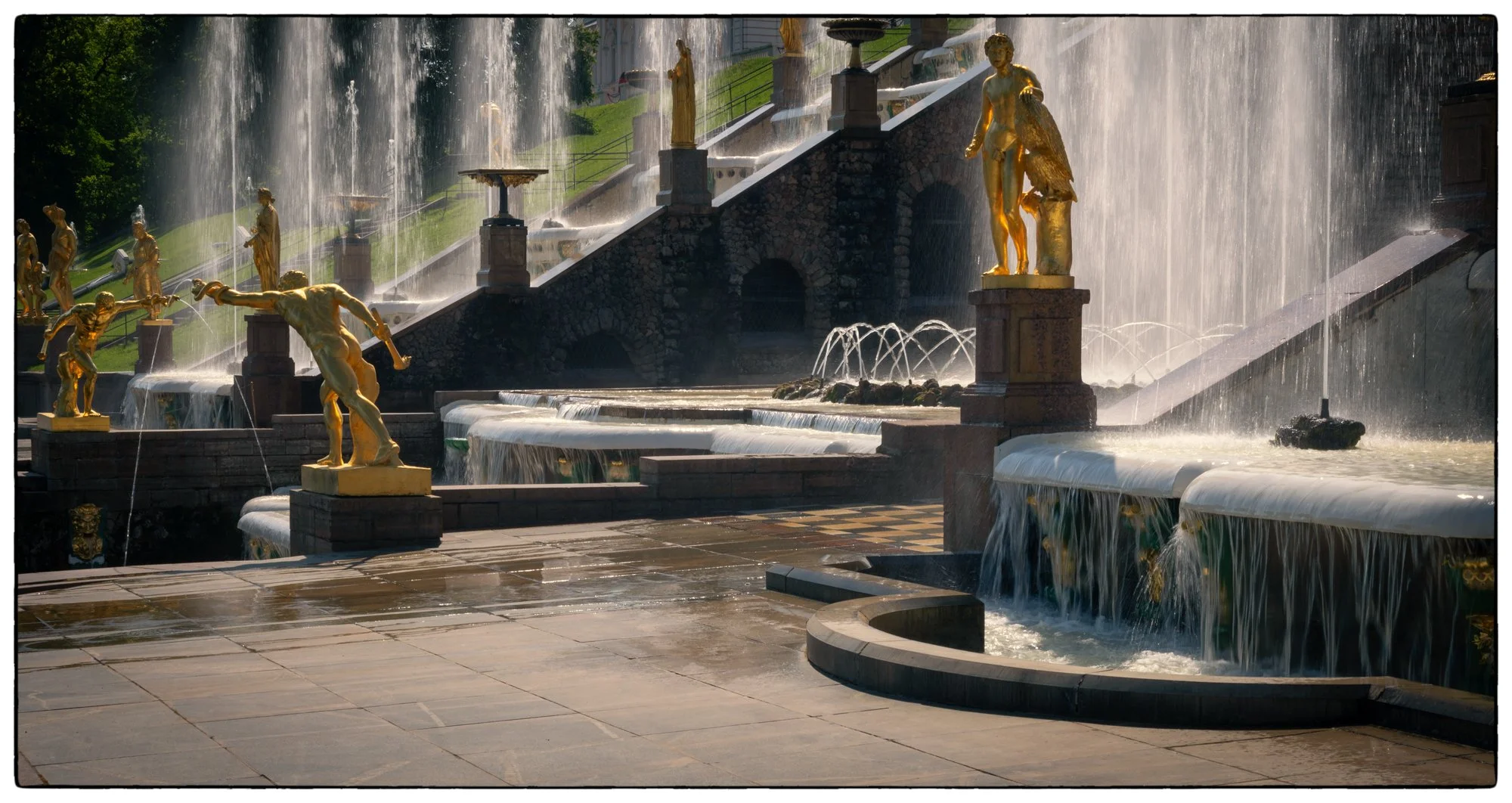 Here is the center peace of the main cascade.