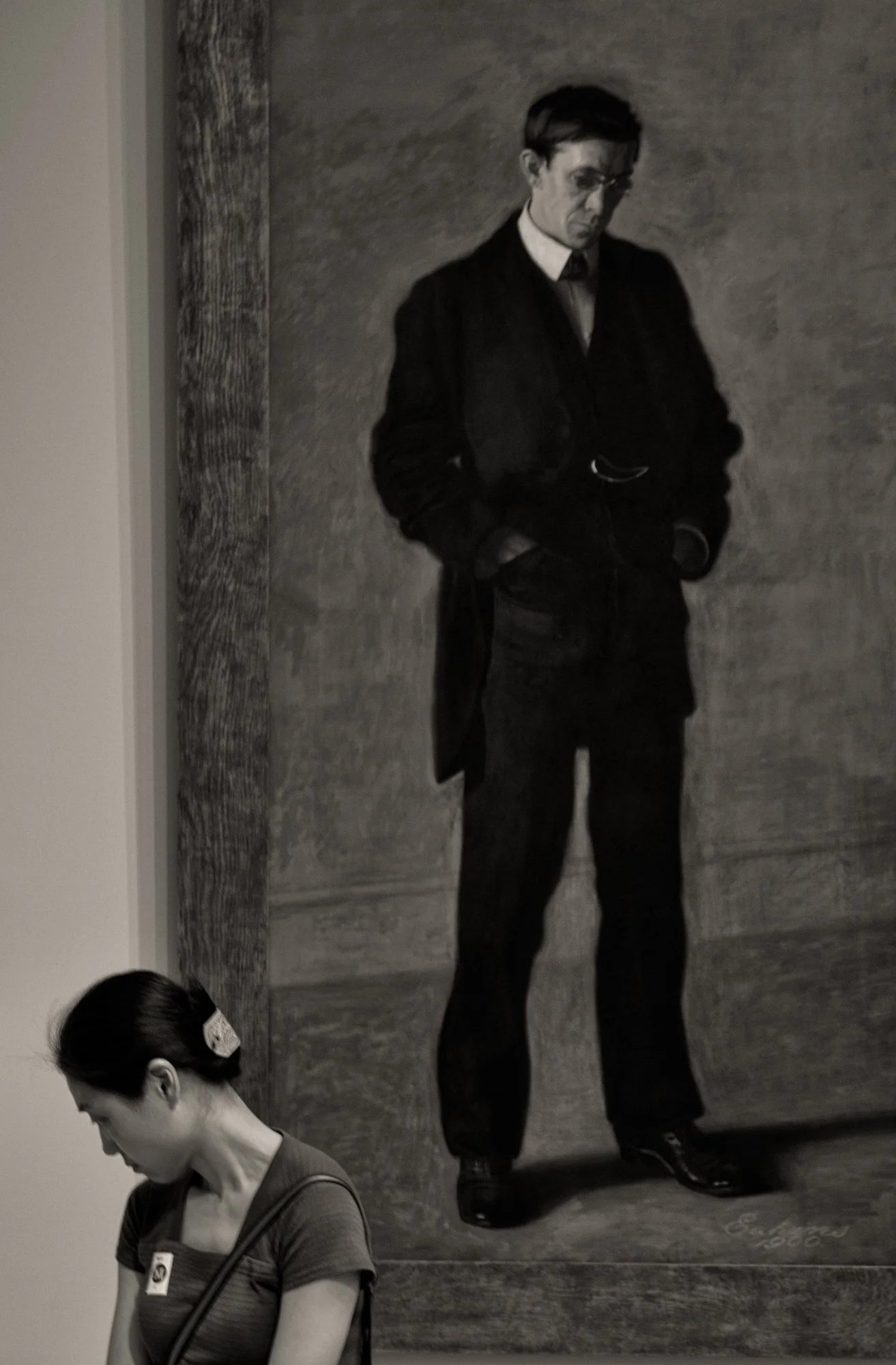 Met: On the back is the Sargent's portrait of Louis N Kenton.