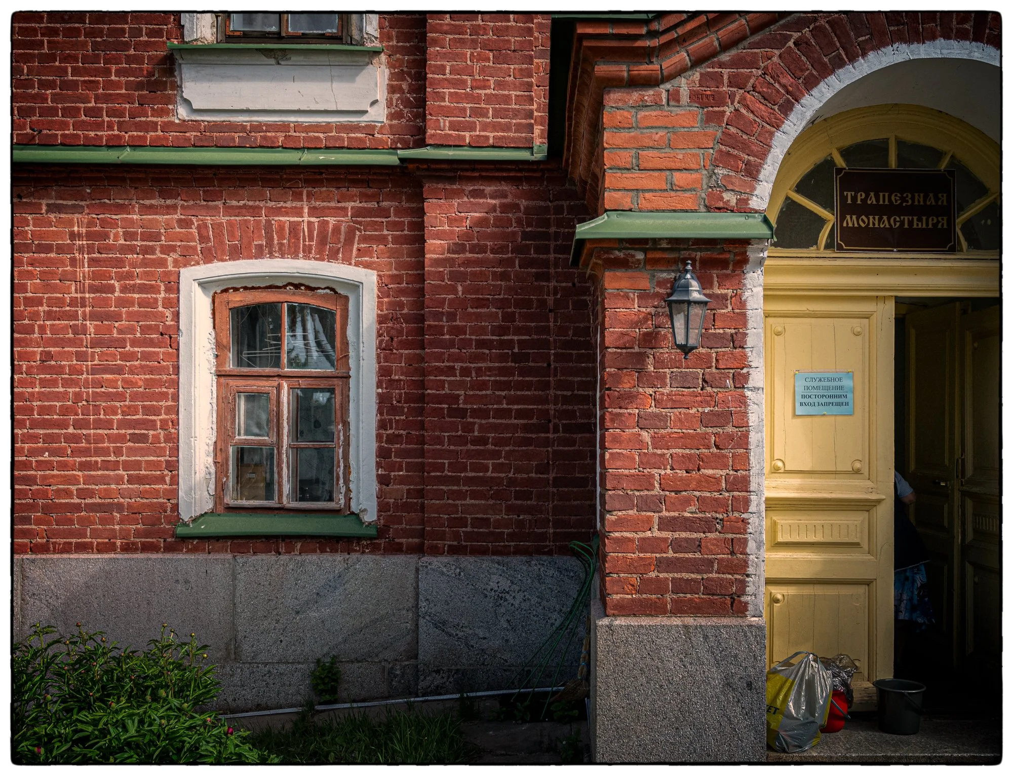 Valaam is an archipelago in the northern portion of Lake Ladoga . Monastery on the island. This is a monastery canteen.