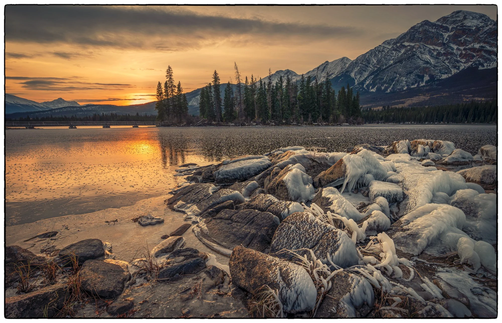  Pyramid Lake. Sunset.