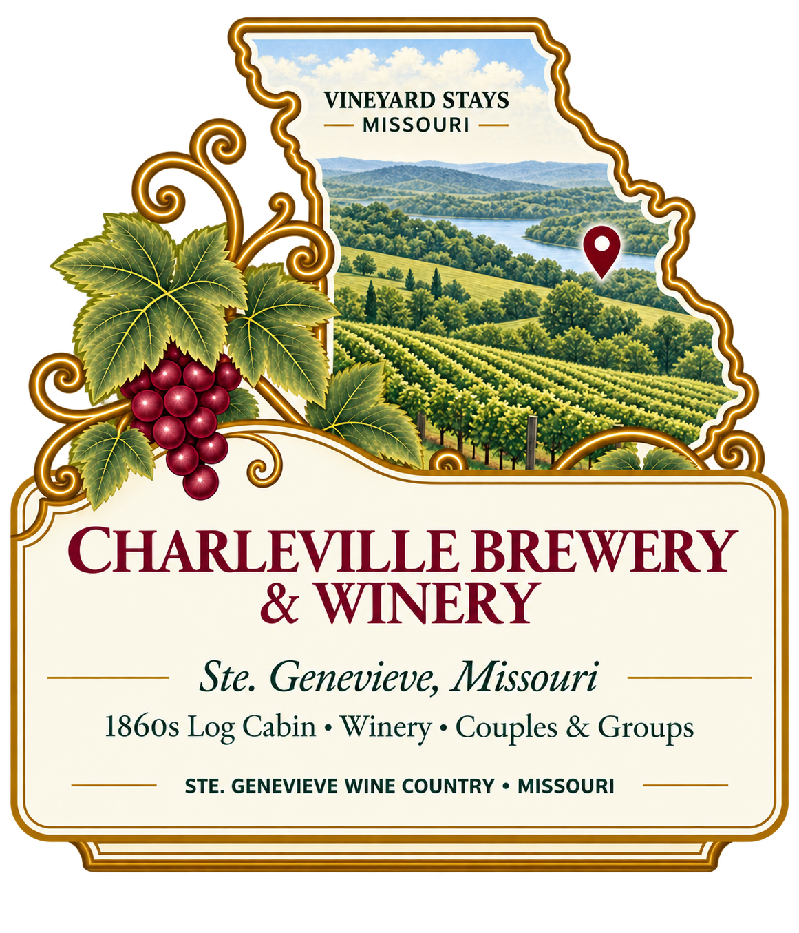 Charleville Brewery & Winery - 1860s Log Cabin Lodge