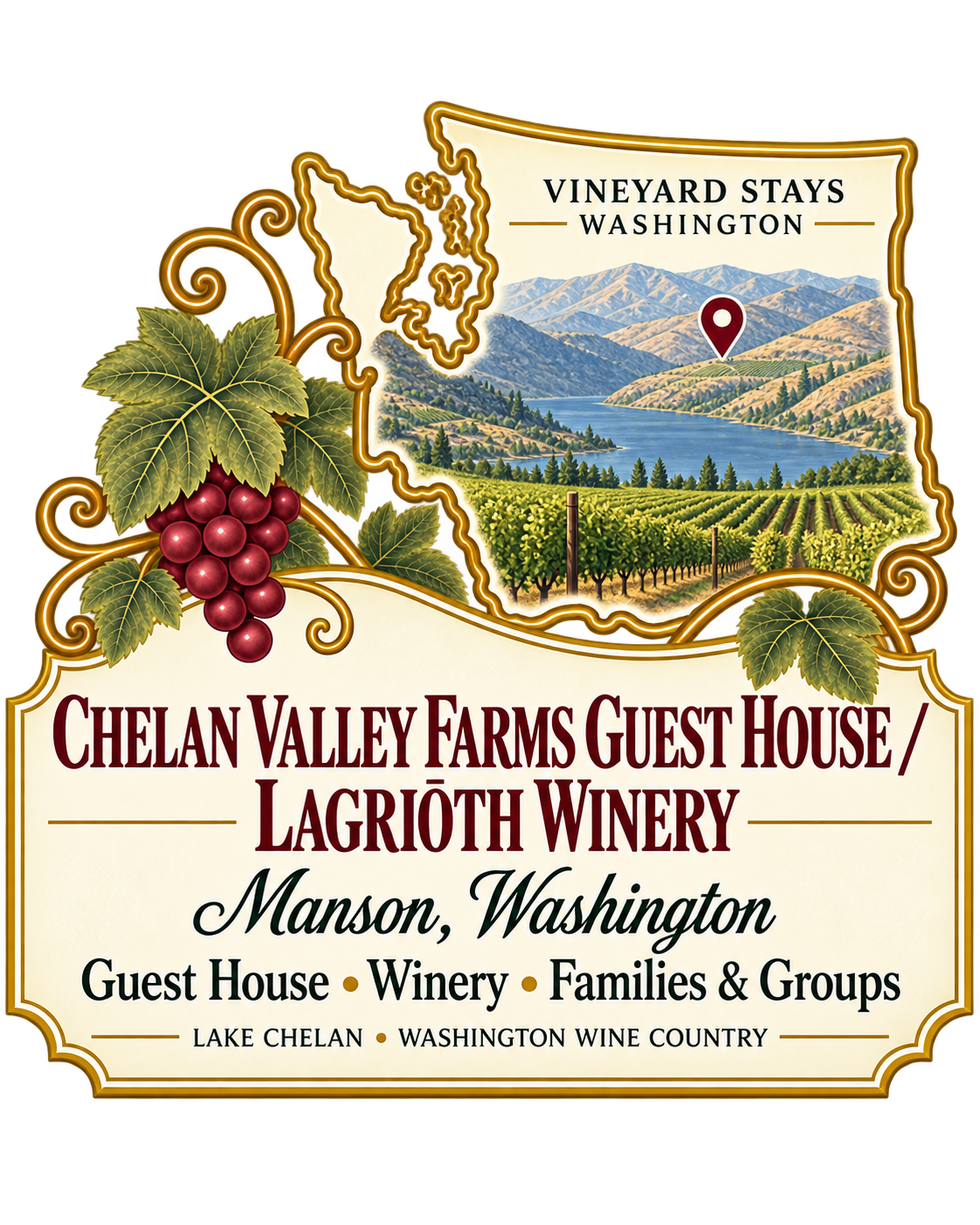 Chelan Valley Farms Guest House / Lagriōth Winery
