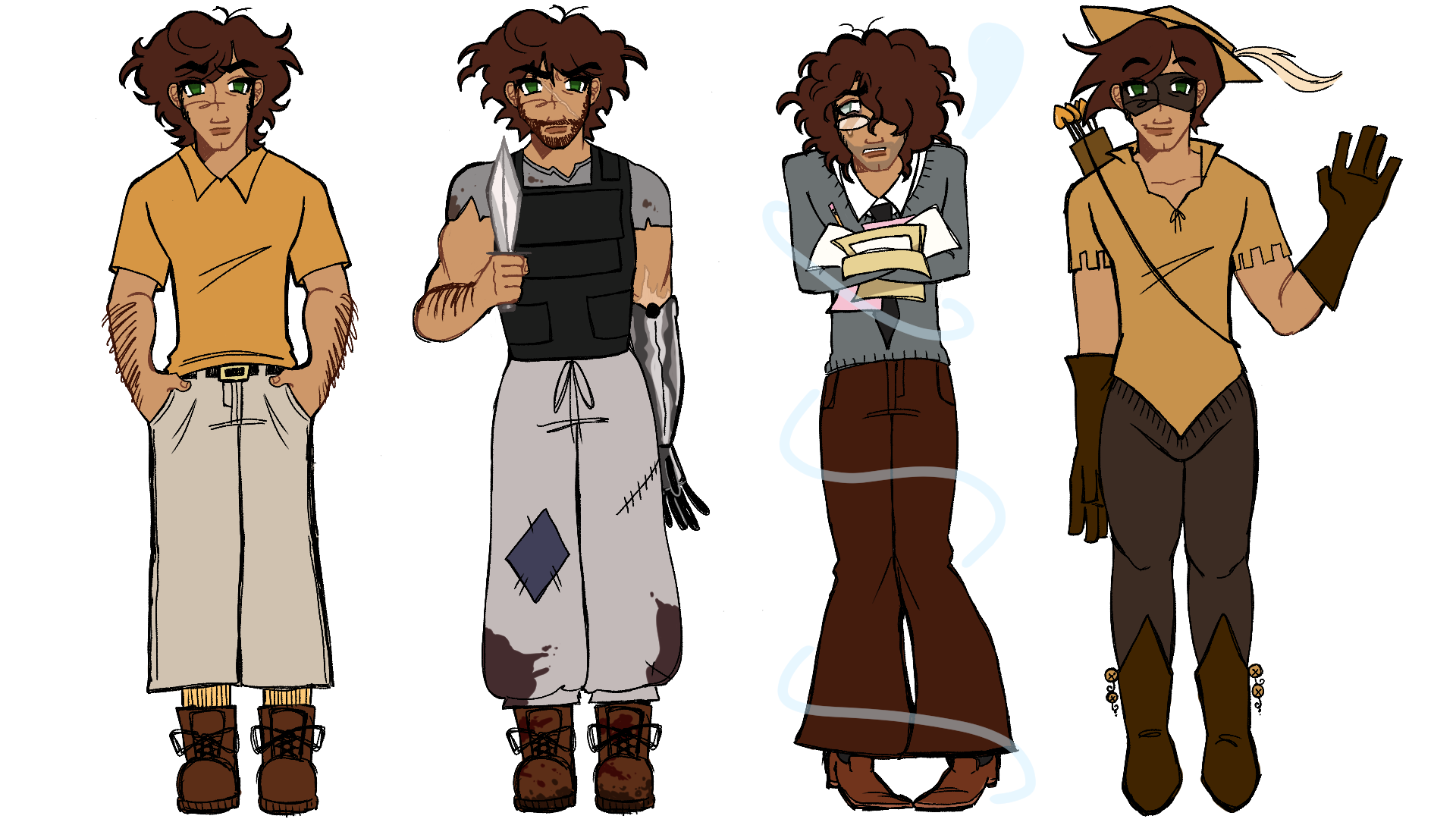 Different Genre, Same Character, Concept Design. 