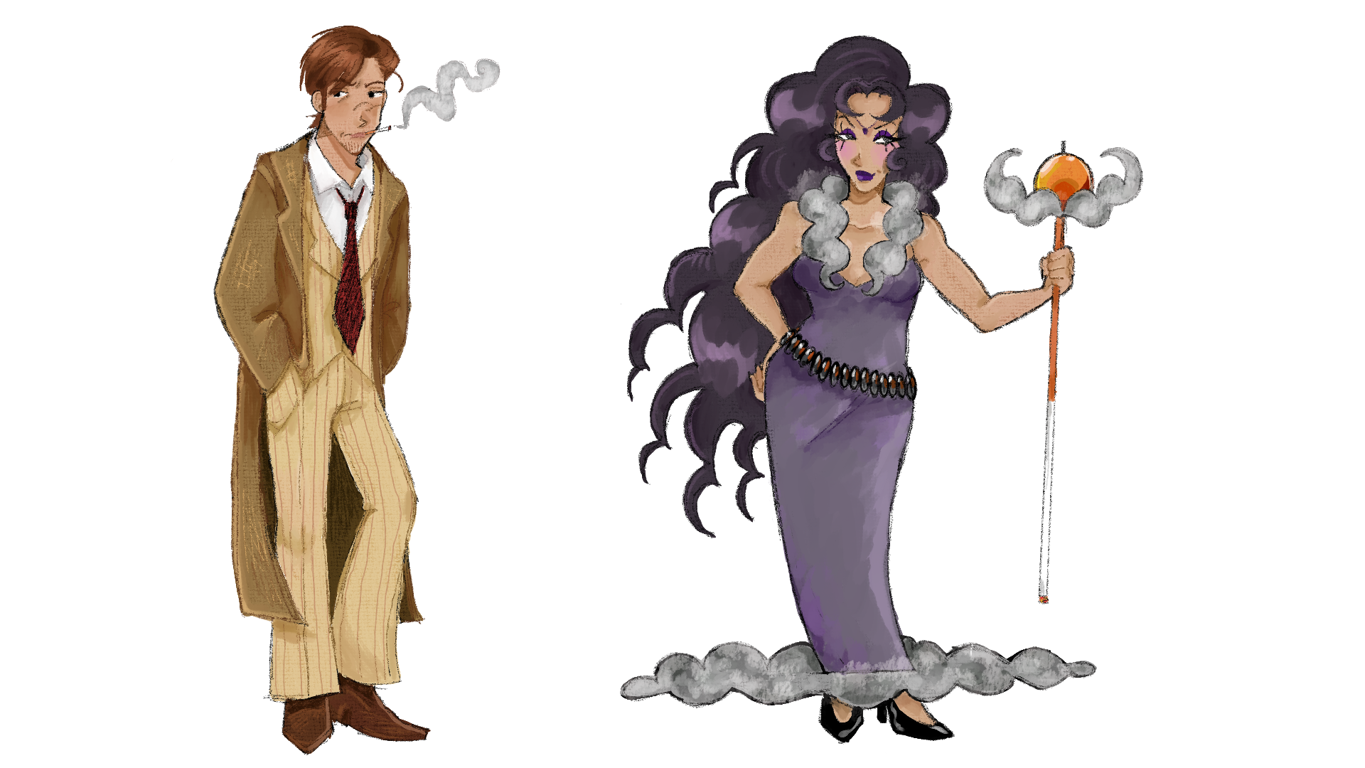Average 1980's salary man who turns into a magical witch. 