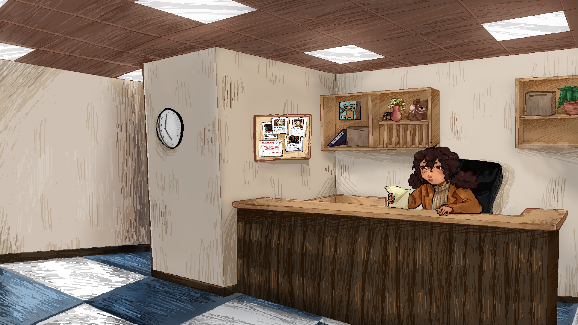 Midnight Rose: Police Station Lobby