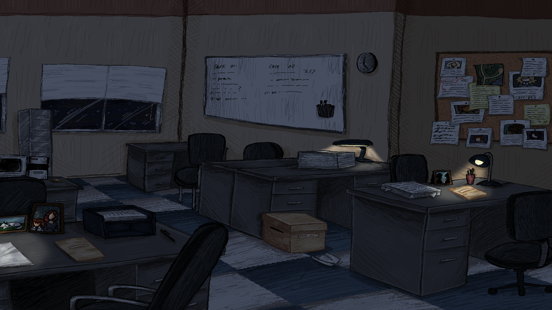 Midnight Rose: Police Station (Night)