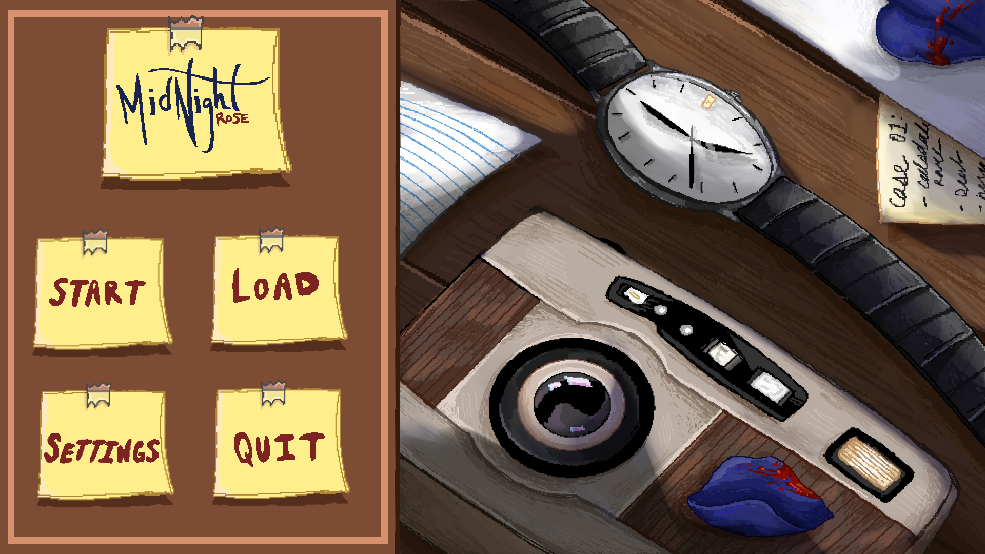 Midnight Rose: Title Screen