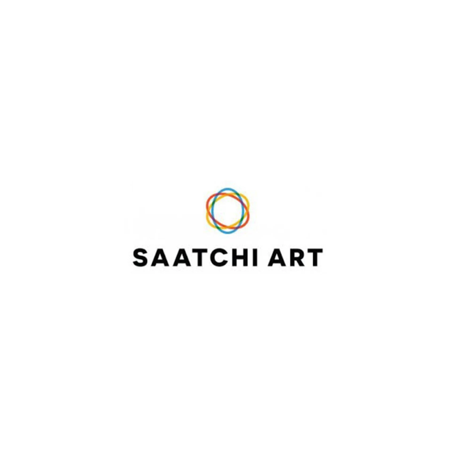 Saatchi Art logo, where American artist is a popular artist on the leading art marketplace and has served as brand affiliate