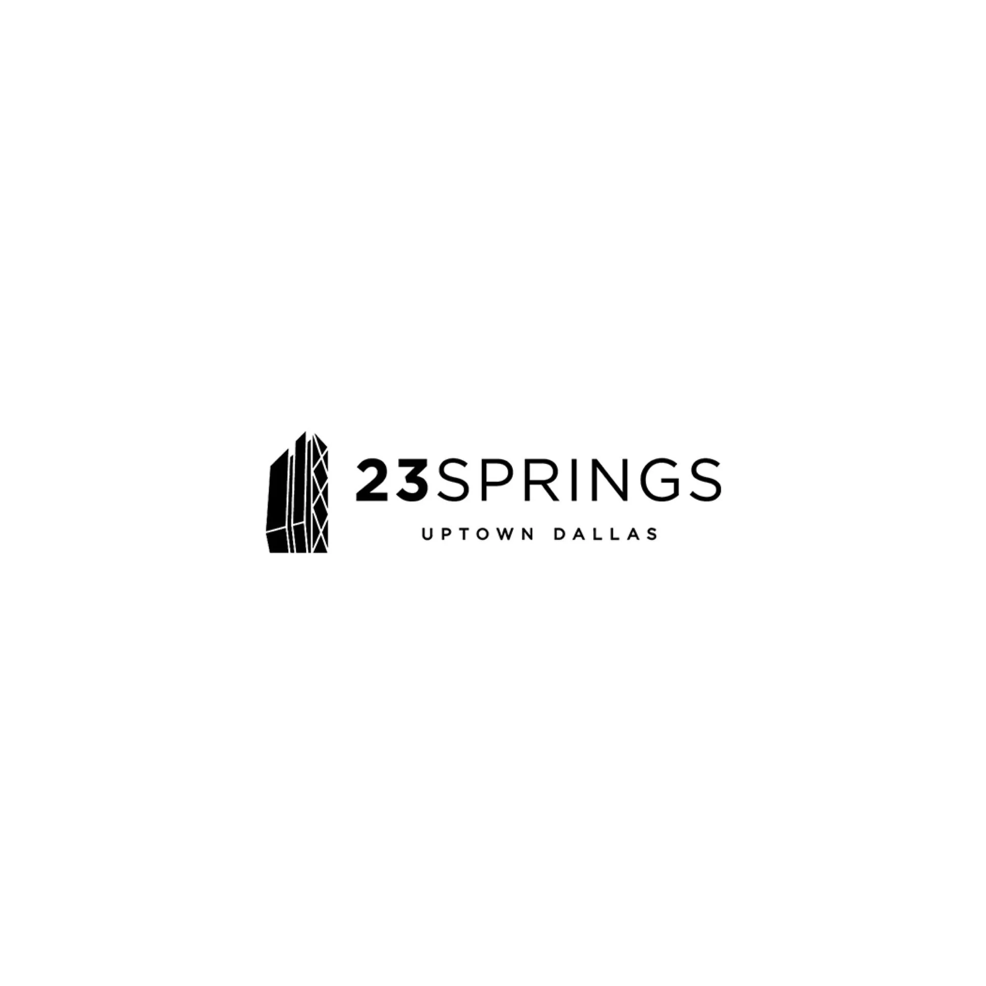 23Springs logo for the luxury business development in Uptown Dallas which acquired multiple original artworks by Stacey Warnix for display in the building's board room and training/conference center.