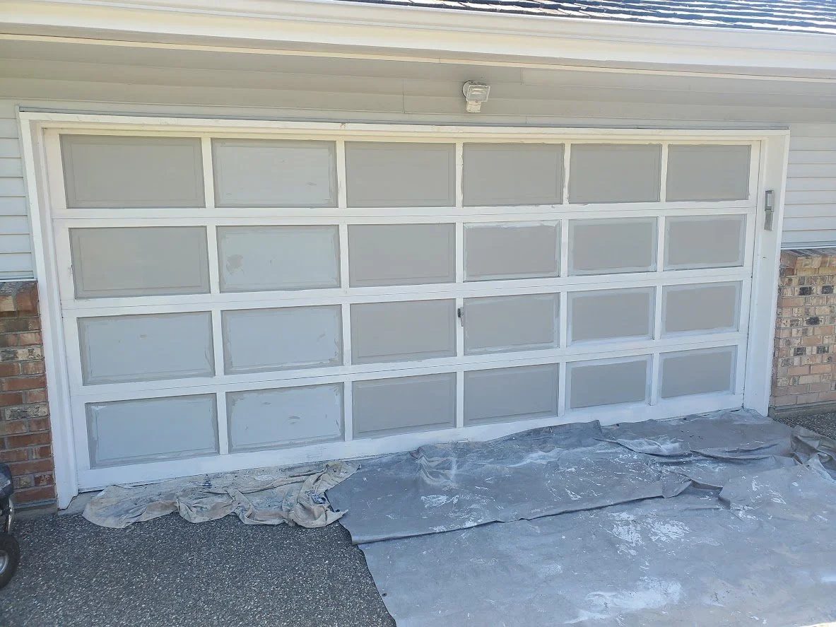 After prep, starting to paint the first coat!