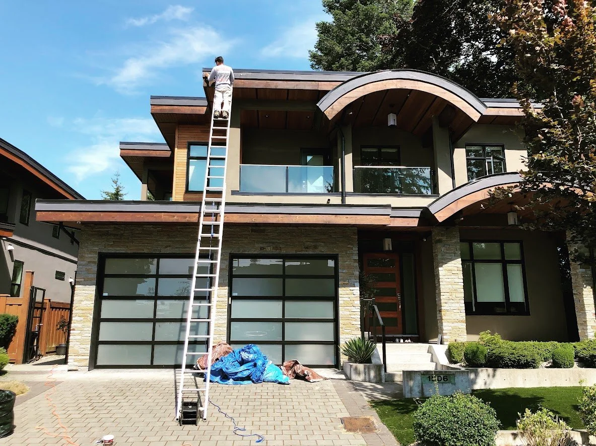 Starting to prep the wood fascia boards!