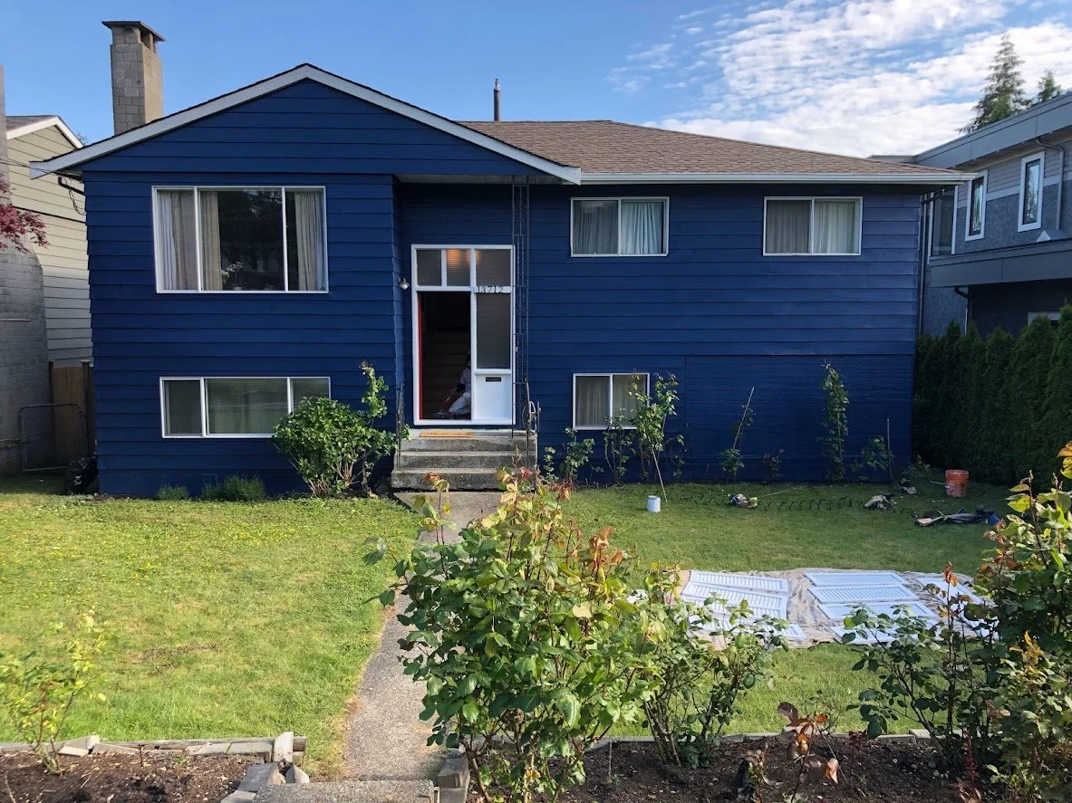 After removing the masking, before we put the shutters back up!