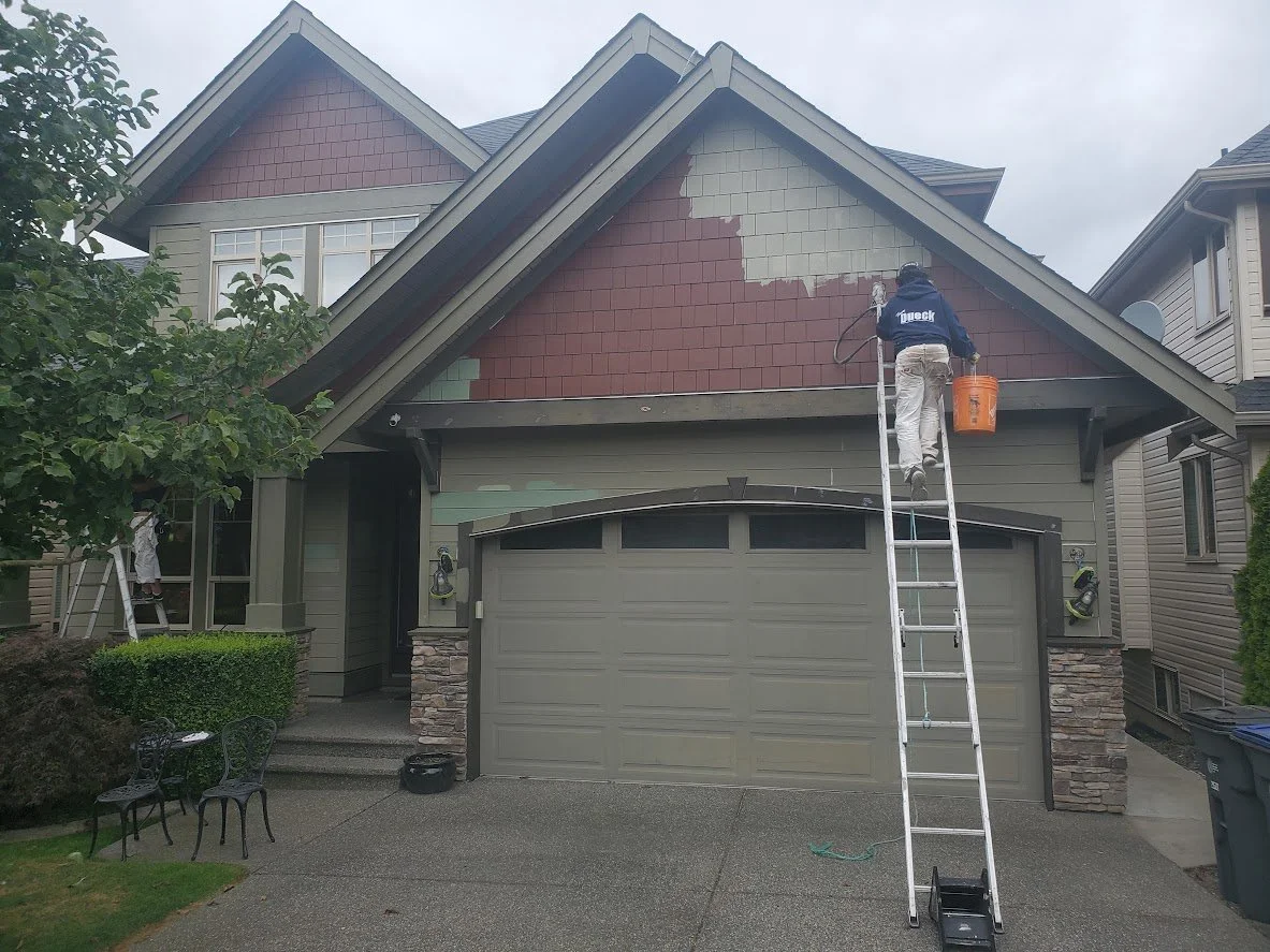 After prep, starting first top coat of paint!