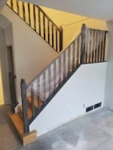 FINISHED!! Covering them with plastic to protect them as the client was having their flooring put in next.