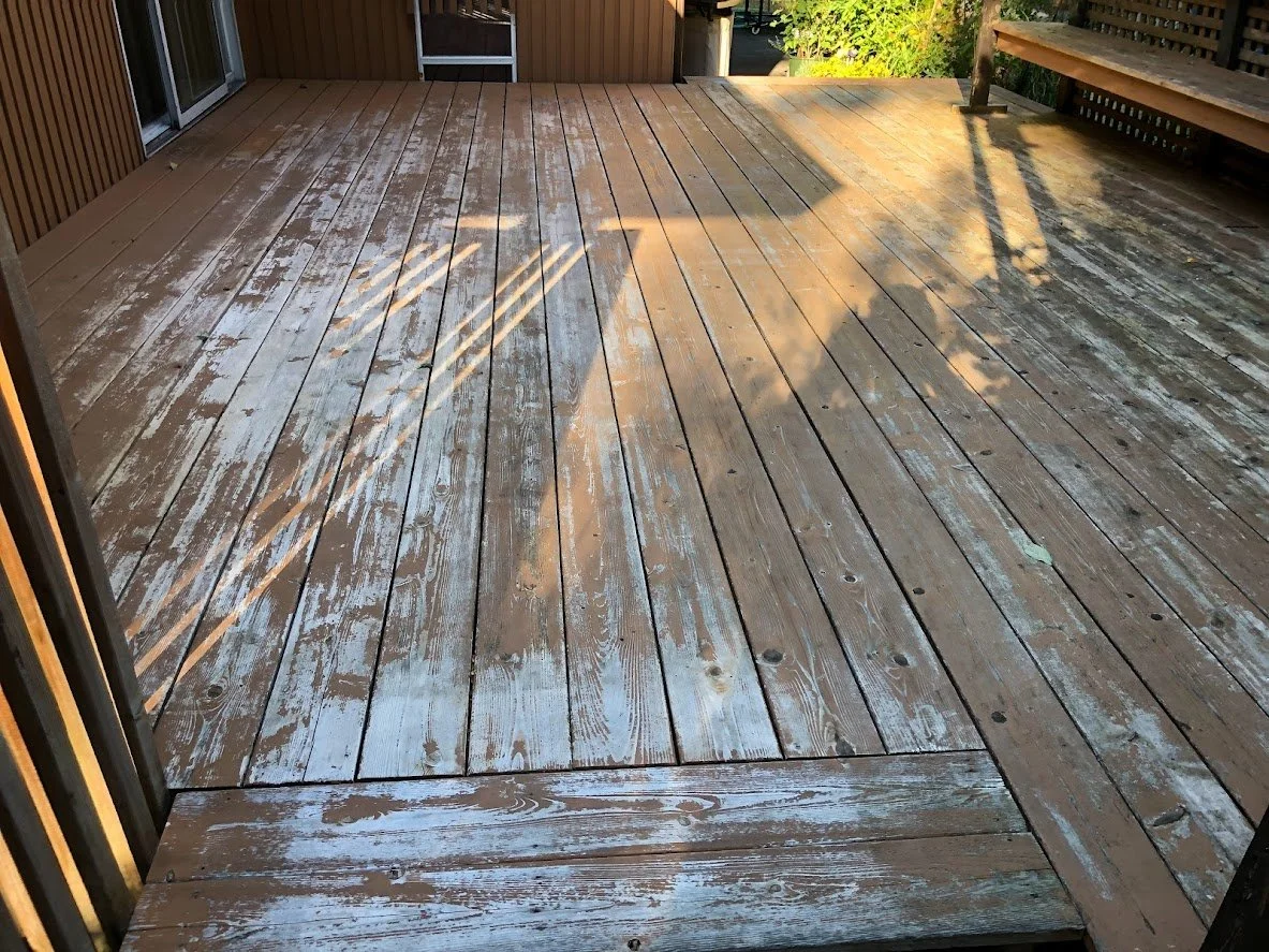 Before pressure washing
