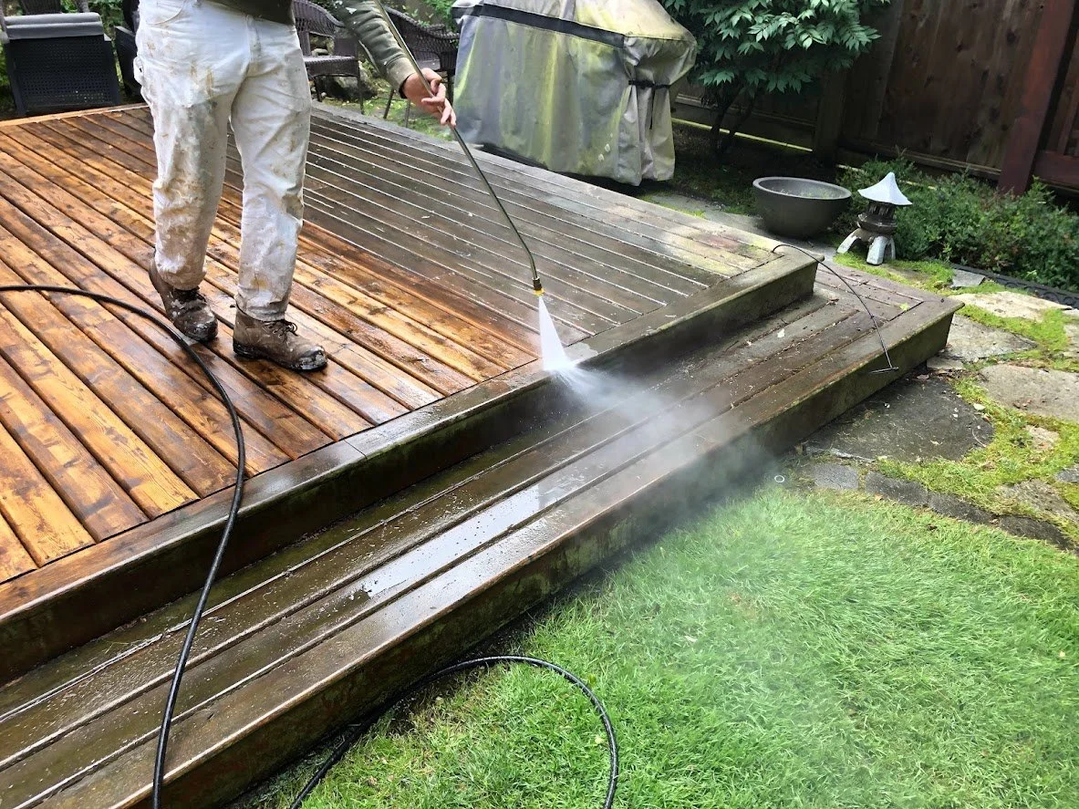 Pressure washing!