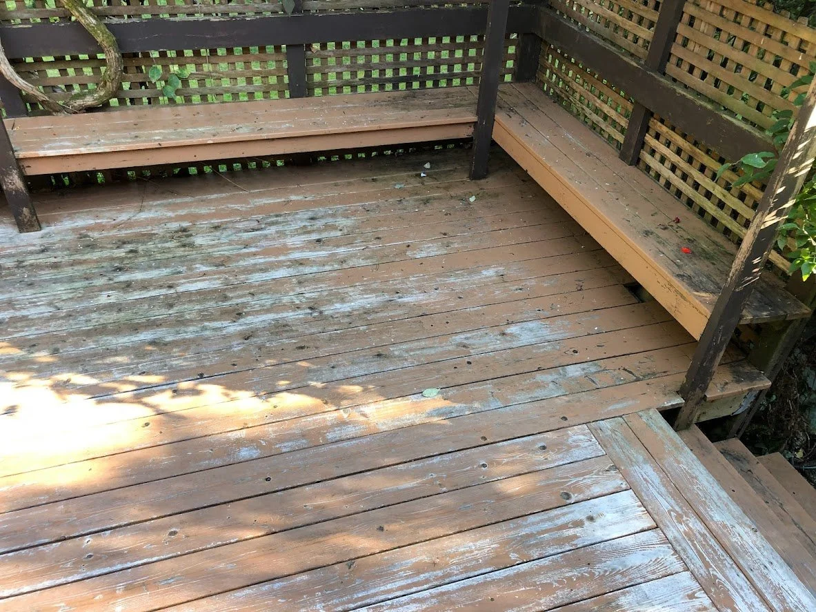 Before pressure washing