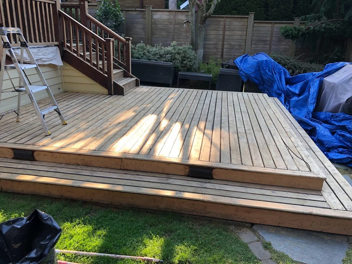 Sanded before staining