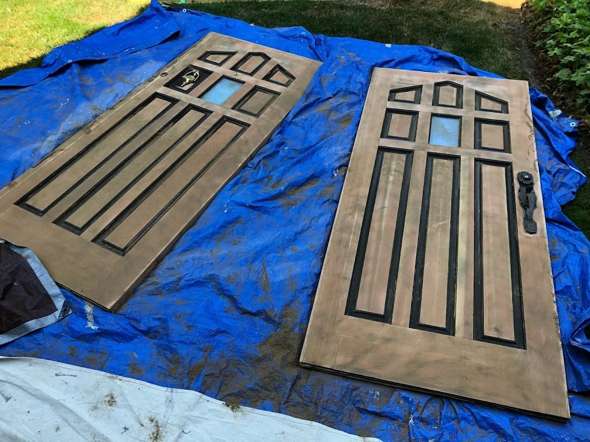 After sanding!