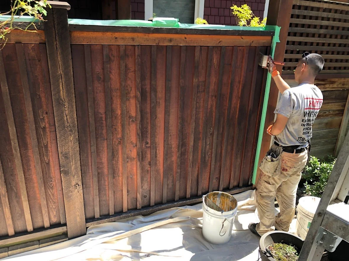 Staining this fence!