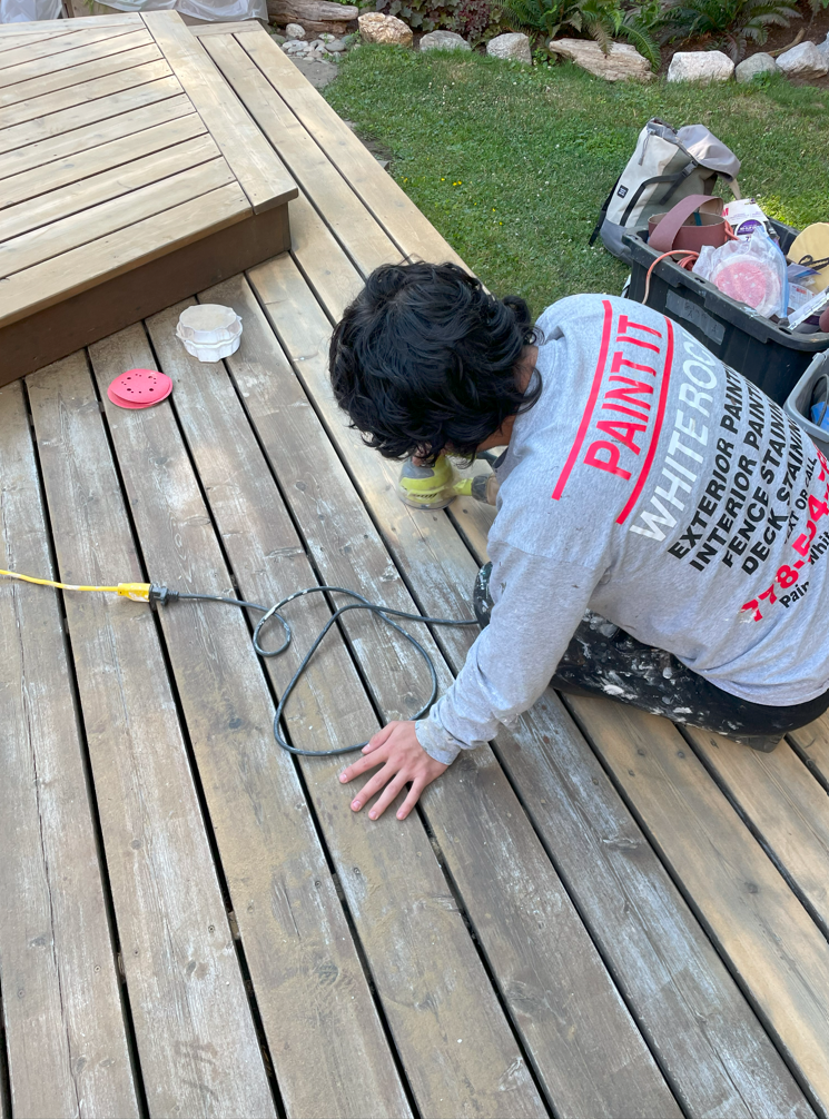 Sanding ...