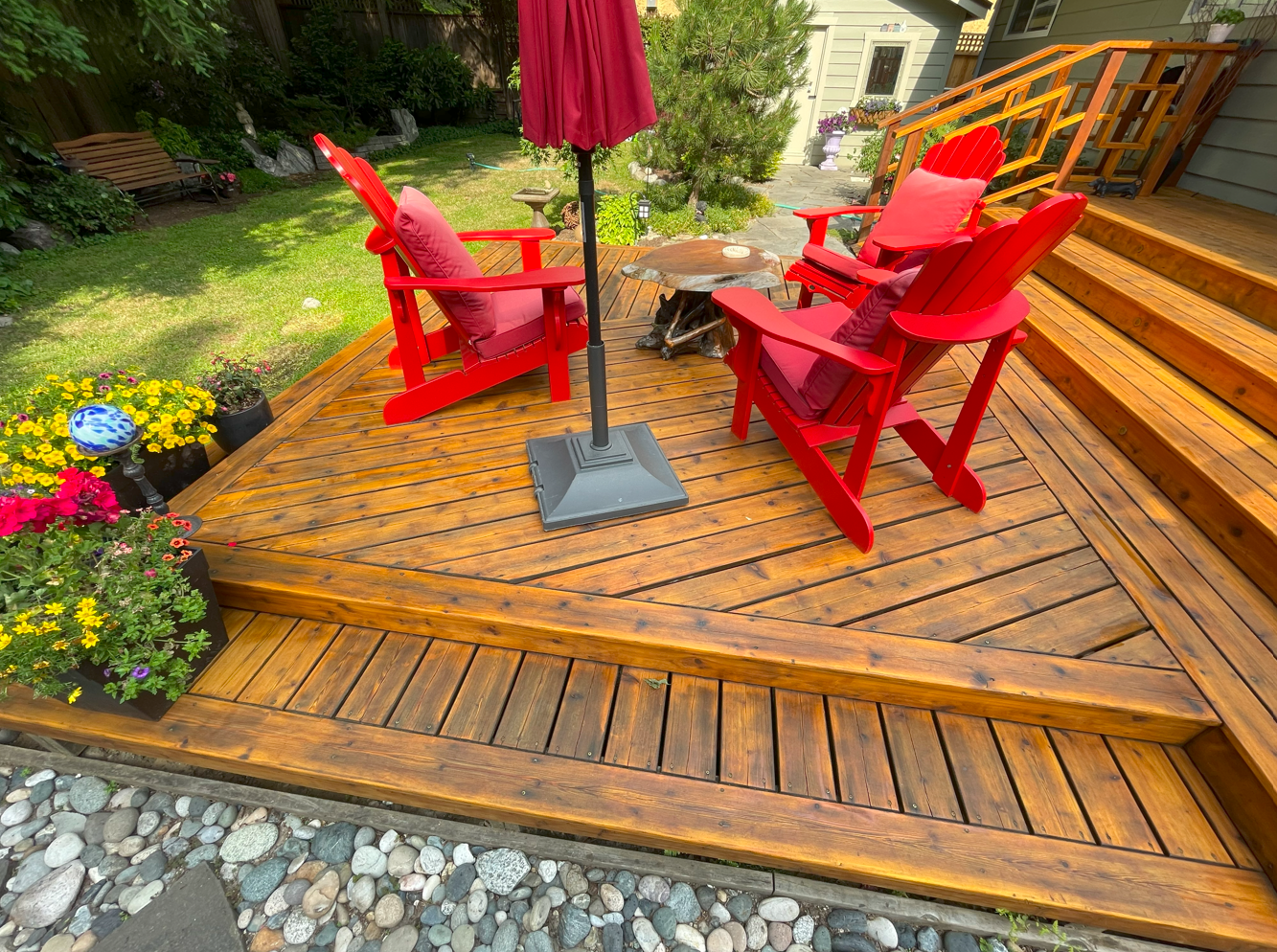 AFTER! Stained with the best stain!