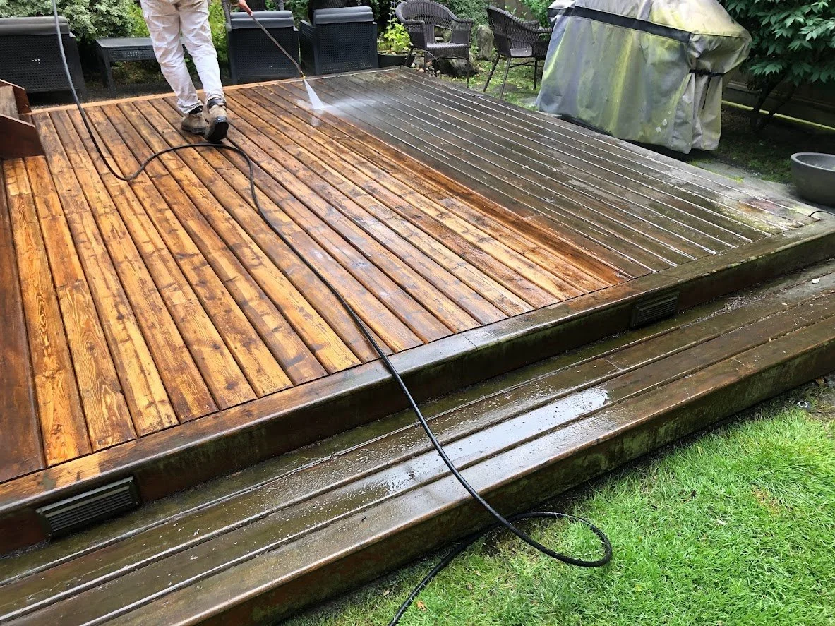 Pressure washing!