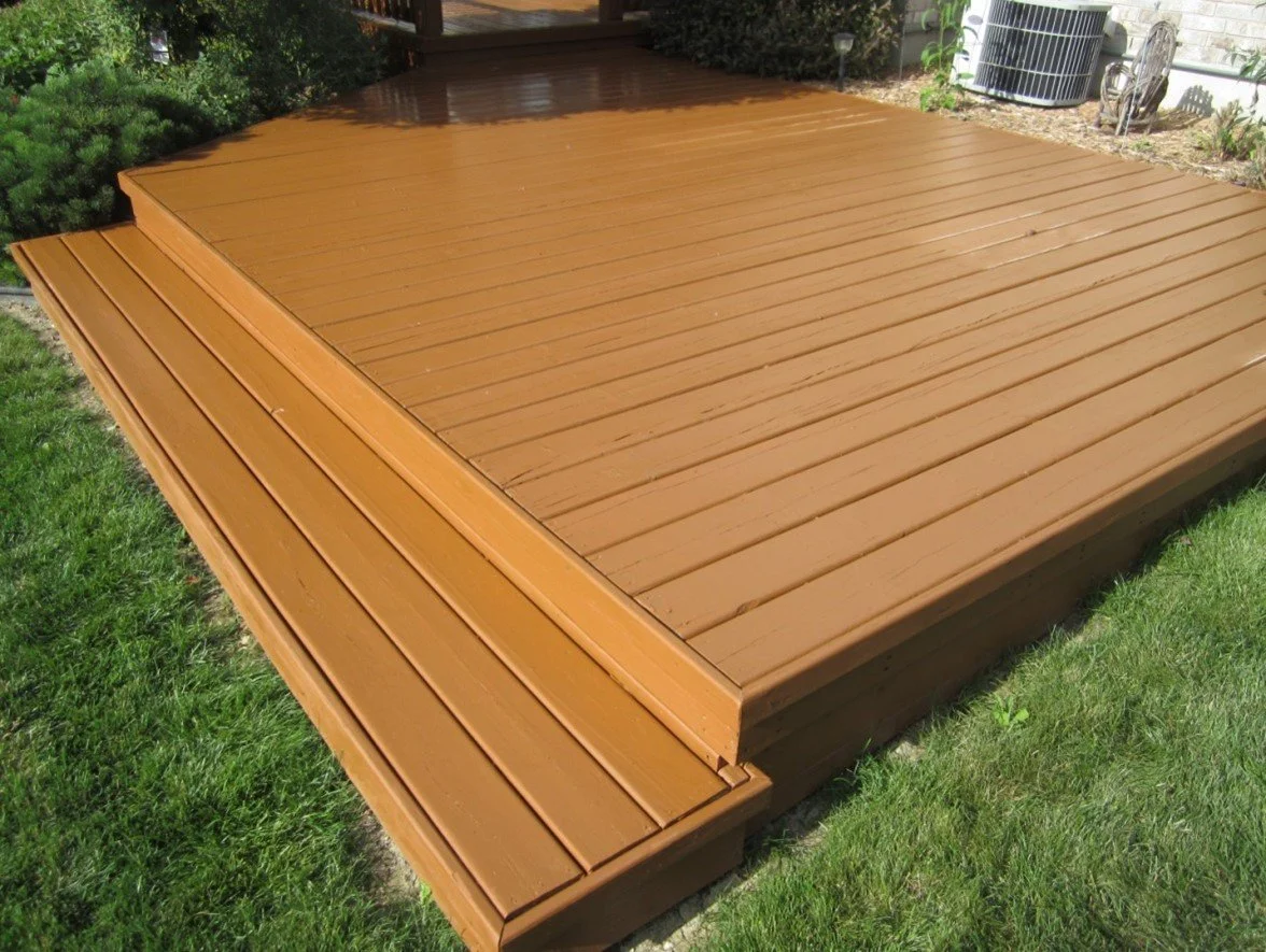 AFTER! Solid hide stain