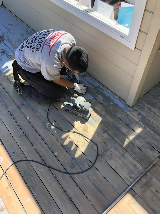 Sanding ...