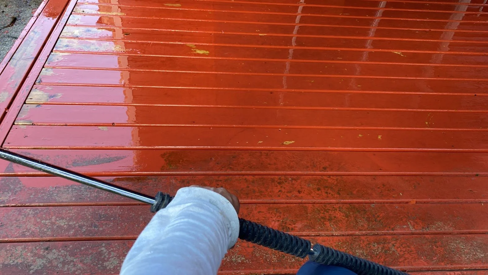 Pressure washing!