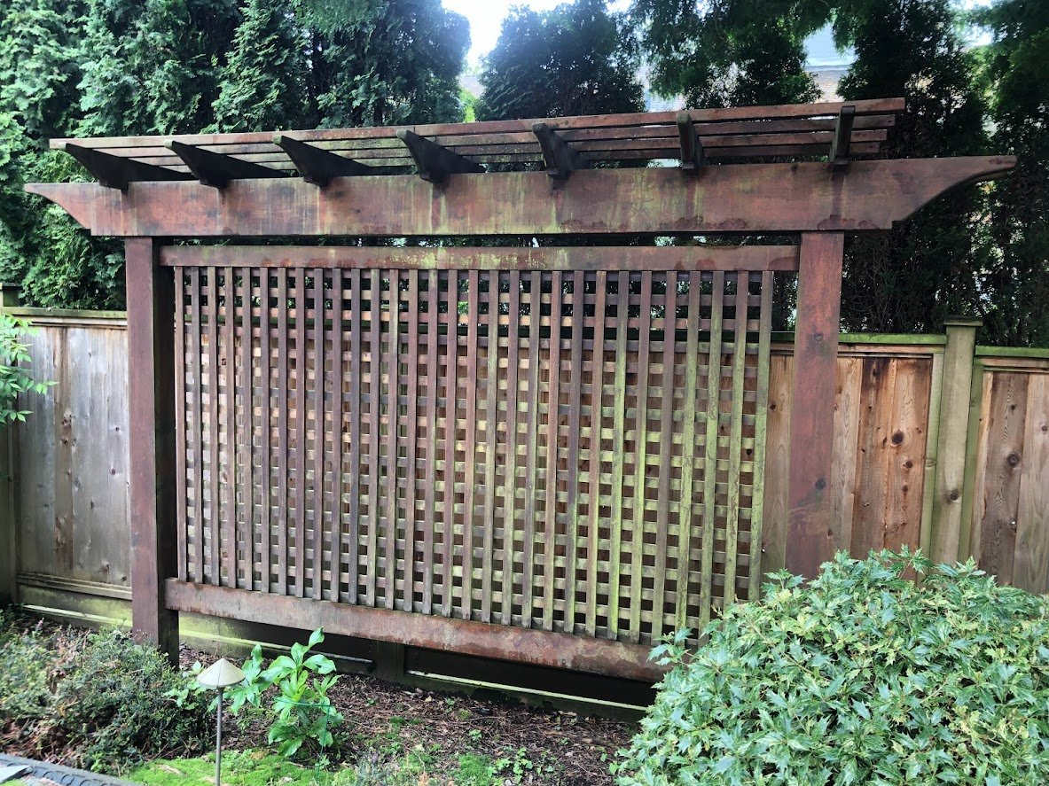 Before ... look at all that mildew!