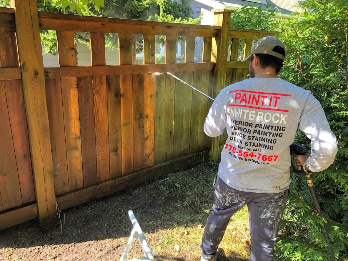 Pressuring washing this fence before staining!