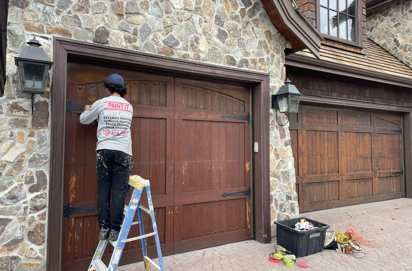 A dedicated team from Paint It White Rock working on a painting project in Burnaby, BC, delivering exceptional quality and service. Painting Company near me.