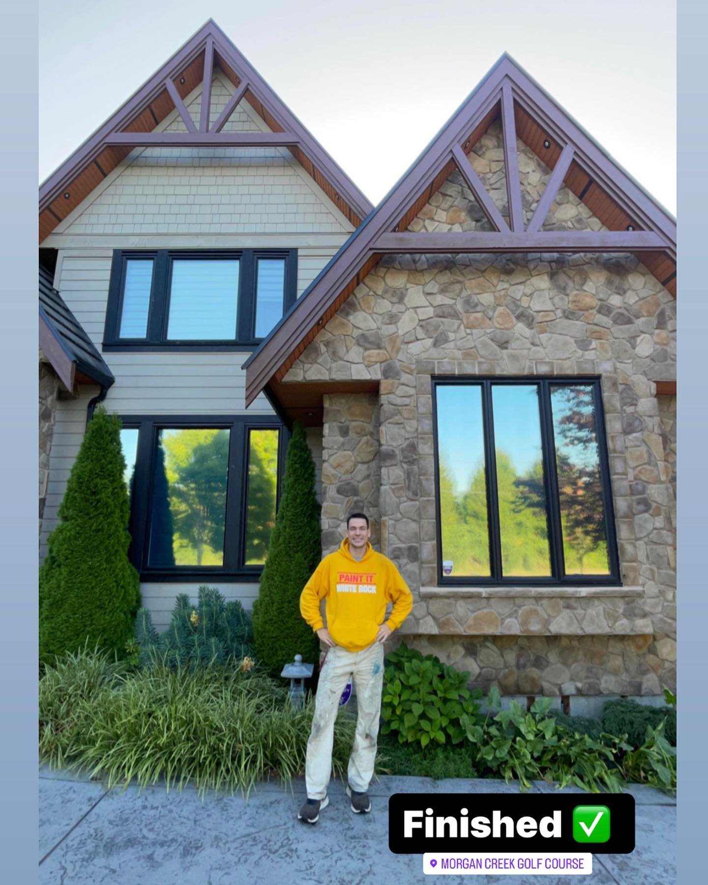 Exterior Trim Staining Services in Morgan Creek, BC
