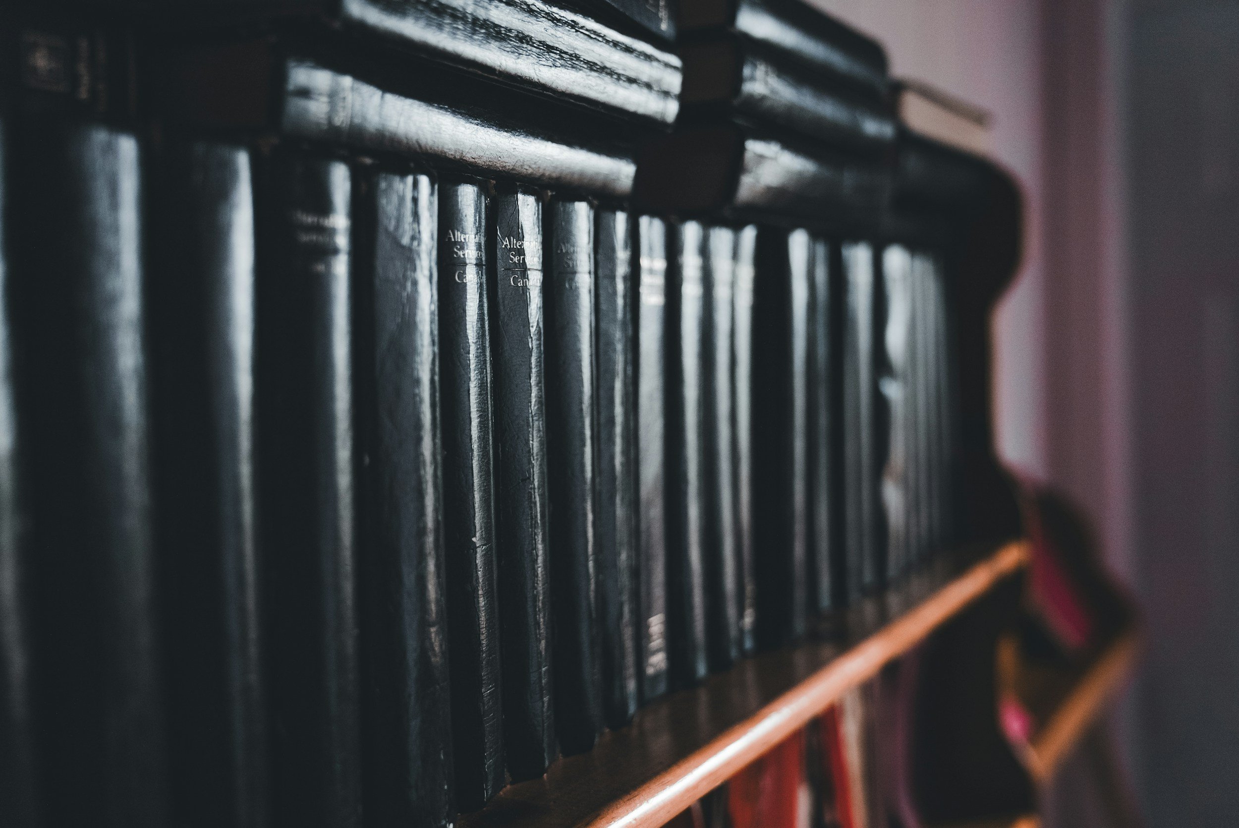 Reference books used for investigative research and due diligence.