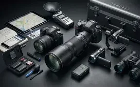 Professional investigative equipment used for specialized investigations and surveillance documentation.