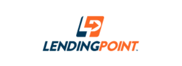 LendingPoint logo with stylized 'L' and 'D' in orange and blue