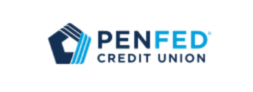 PenFed Credit Union logo with a dark blue geometric emblem and text