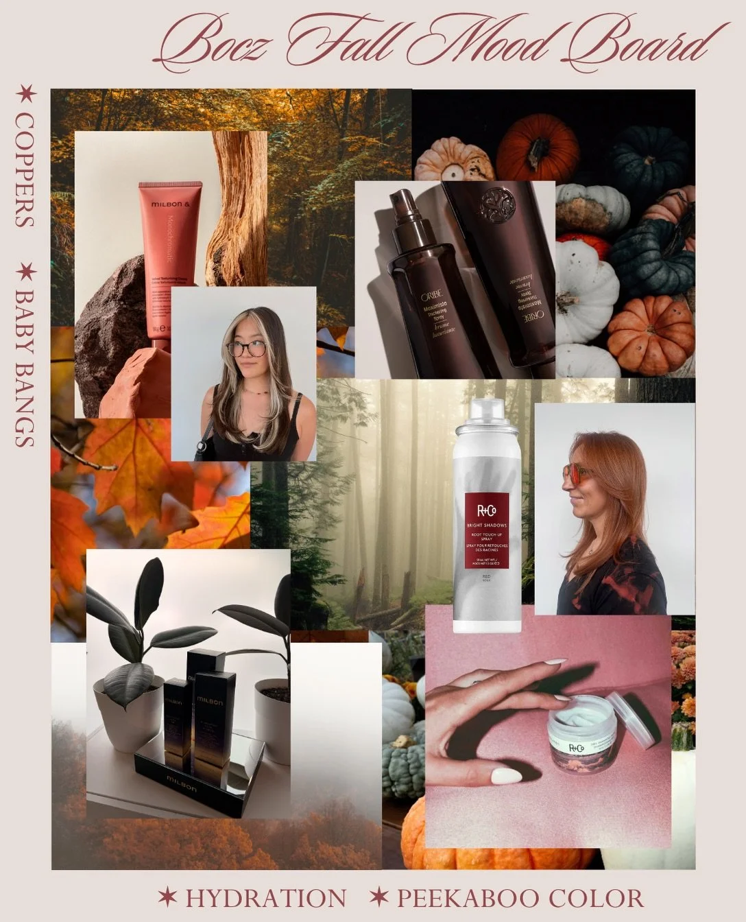 We are sad to see summer go, but fall has us feeling inspired! Swipe to see our favorite looks, inspo, products, and more as we head in to the best season of the year 😘🍁🍂

No surprises here! We are so excited to see more gorgeous cooper and warm b