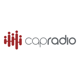 CapRadio logo with red sound wave icon and black text on a white background.