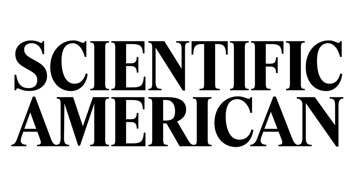 Black text on white background reads 'SCIENTIFIC AMERICAN' in large, bold font.